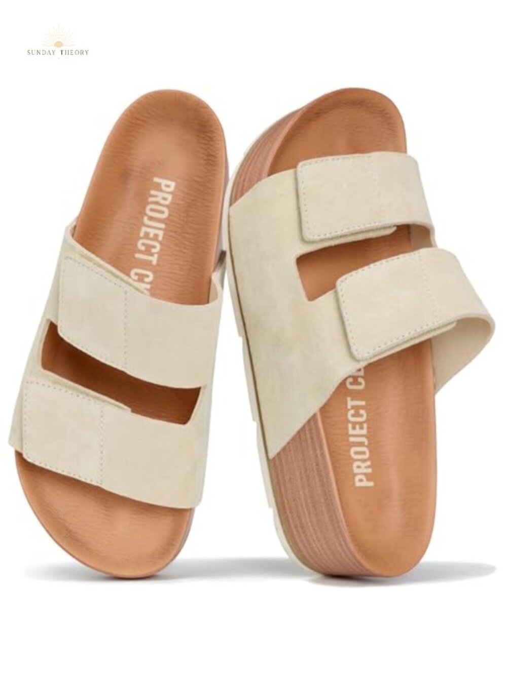 Genuine Leather Wedge Sandals Women Summer Platform Non-Slip Water Resistant